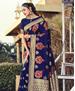 Picture of Gorgeous Navy Blue Casual Saree