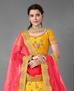 Picture of Comely Yellow Lehenga Choli