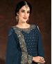 Picture of Ravishing Teal Blue Patiala Salwar Kameez