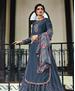 Picture of Fascinating Stone Blue Straight Cut Salwar Kameez