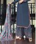 Picture of Fascinating Stone Blue Straight Cut Salwar Kameez