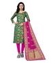 Picture of Enticing Green Cotton Salwar Kameez