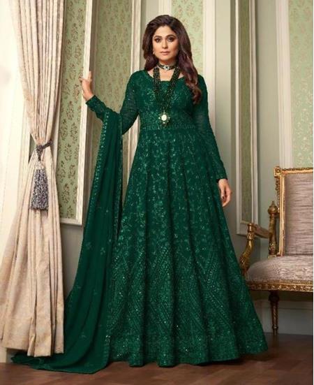 Picture of Alluring Green Party Wear Gown