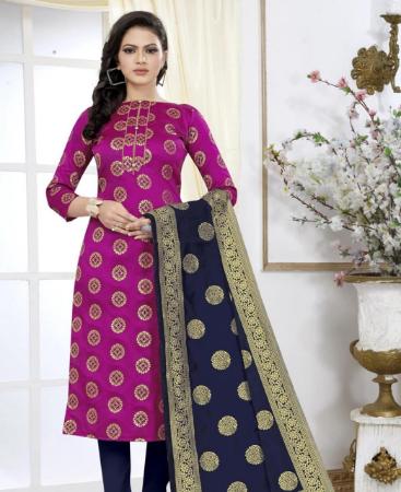 Picture of Bewitching Pink Cotton Salwar Kameez