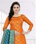 Picture of Beauteous Orange Cotton Salwar Kameez
