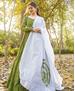 Picture of Bewitching Green Readymade Salwar Kameez