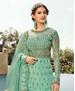 Picture of Nice Turquoise Party Wear Salwar Kameez