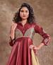 Picture of Beautiful Maroon Readymade Gown