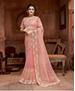 Picture of Enticing Light Pink Net Saree