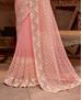 Picture of Enticing Light Pink Net Saree