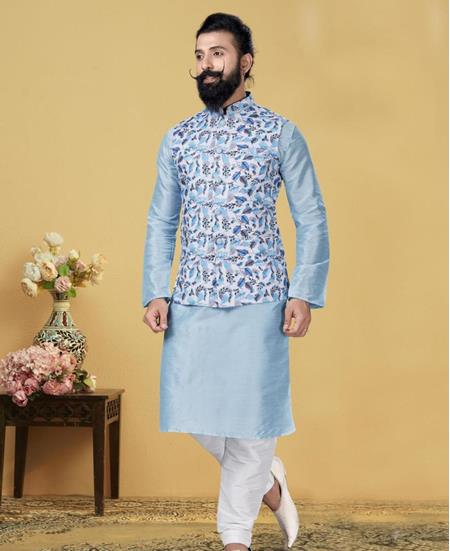 Picture of Comely Sky Blue Kurtas