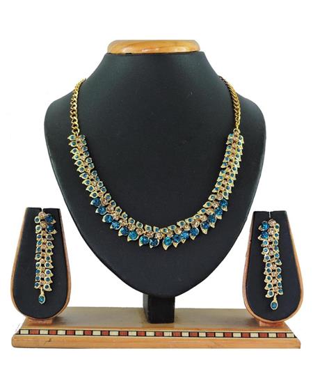 Picture of Bewitching Sky Blue Necklace Set