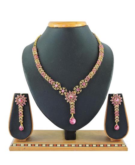 Picture of Statuesque Pink Necklace Set