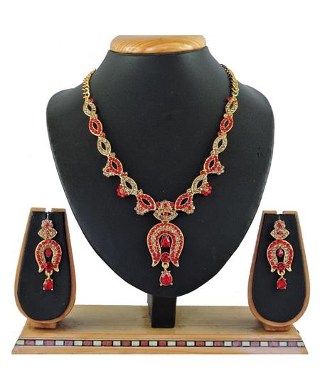 Picture of Stunning Red Necklace Set