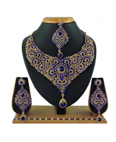Picture of Exquisite Blue Necklace Set