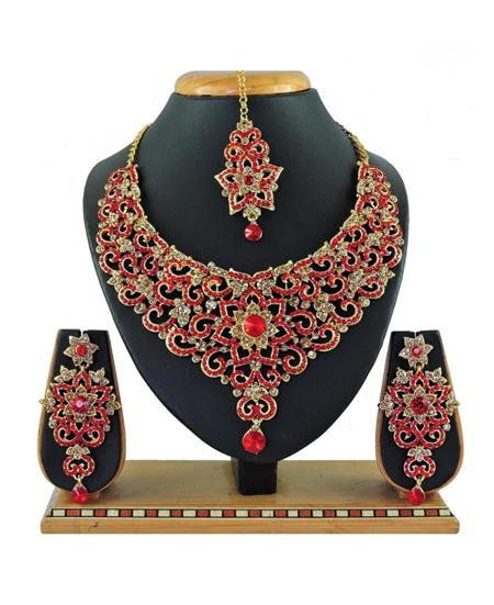 Picture of Shapely Red Necklace Set