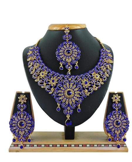 Picture of Pleasing Blue Necklace Set