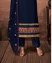 Picture of Bewitching Blue Straight Cut Salwar Kameez
