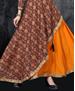 Picture of Good Looking Brown Readymade Gown