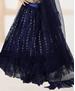 Picture of Well Formed Nevy Blue Kids Lehenga Choli
