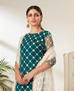 Picture of Excellent Rama Green Straight Cut Salwar Kameez