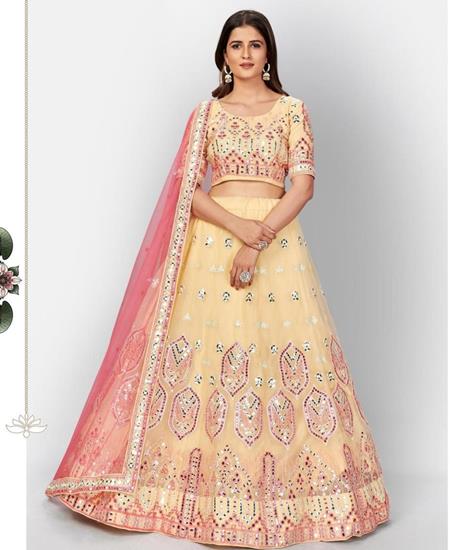 Picture of Excellent Off White Lehenga Choli
