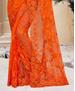 Picture of Gorgeous Orange Net Saree