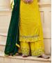 Picture of Pretty Yellow Straight Cut Salwar Kameez