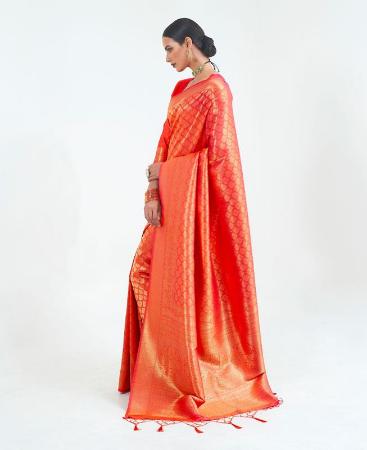 Picture of Lovely Orange Casual Saree
