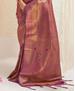 Picture of Stunning Purple+gold Casual Saree