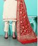 Picture of Excellent White Straight Cut Salwar Kameez