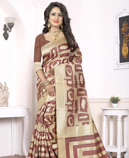 Picture of Shapely Coffee Casual Saree