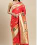 Picture of Shapely Tamato Silk Saree