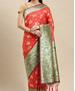 Picture of Ravishing Red Silk Saree