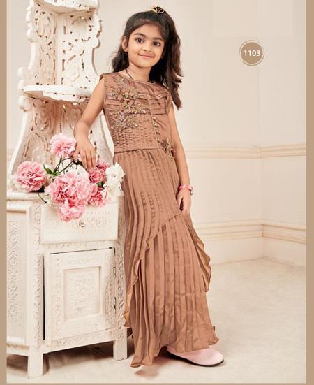 Picture of Sightly Brown Kids Gown
