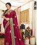 Picture of Charming Maroon Silk Saree