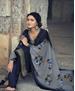 Picture of Shapely Navyblue Straight Cut Salwar Kameez