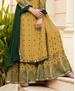 Picture of Sightly Goldenrod Straight Cut Salwar Kameez