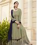 Picture of Comely Swampgreen Straight Cut Salwar Kameez