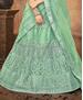 Picture of Well Formed Turquoise Green Lehenga Choli