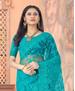 Picture of Alluring Firozi Net Saree