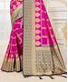 Picture of Lovely Pink Silk Saree
