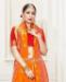 Picture of Superb Orange Silk Saree