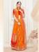 Picture of Superb Orange Silk Saree