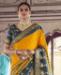 Picture of Graceful Yellow Silk Saree