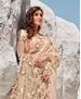Picture of Fascinating Peach Net Saree