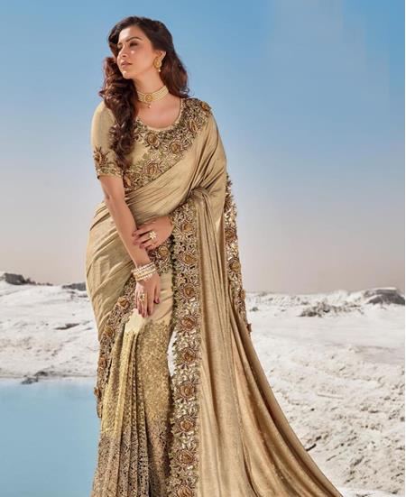 Picture of Bewitching Chiku Party Wear Saree