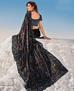 Picture of Marvelous Black Party Wear Saree