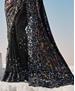 Picture of Marvelous Black Party Wear Saree