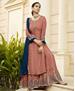 Picture of Admirable Peach Straight Cut Salwar Kameez